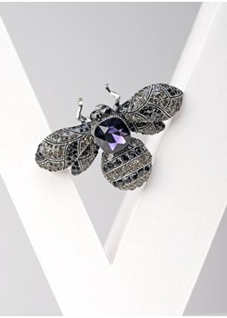 Broszka w kształcie muchy z fioletowym kamieniem Molton Molton - kod rabatowy