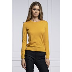 Tory Burch sweter damski żółty  - zdjęcie produktu