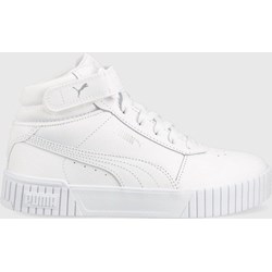 Buty sportowe damskie Puma sneakersy białe na płaskiej podeszwie  - zdjęcie produktu
