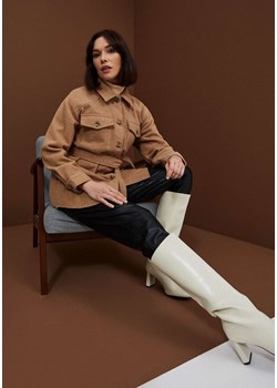 Koszulowa kurtka z paskiem Moodo.pl - kod rabatowy