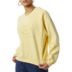 Bluza damska żółta New Balance w sportowym stylu  - zdjęcie produktu