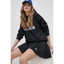 Adidas bluza damska bawełniana z napisami jesienna  - zdjęcie produktu