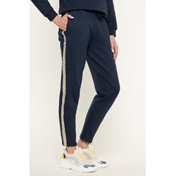 Spodnie damskie Trussardi Jeans dresowe sportowe granatowe  - zdjęcie produktu