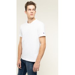 T-shirt męski Champion biały z krótkim rękawem na wiosnę  - zdjęcie produktu