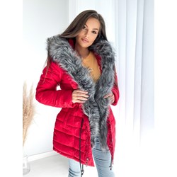 Kurtka damska Etnee długa z kapturem casualowa  - zdjęcie produktu