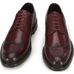 Półbuty męskie WITTCHEN eleganckie wiązane jesienne z tworzywa sztucznego  - zdjęcie produktu