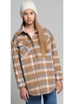 Kurtka koszulowa dziewczęca w kratę beżowa Miriami 801 Big Star - kod rabatowy