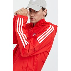 Kurtka męska czerwona Adidas Originals w paski  - zdjęcie produktu