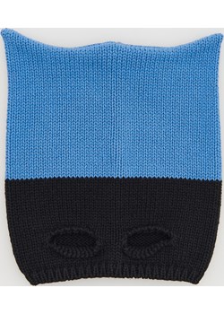 Reserved - Strukturalna czapka z uszami - Niebieski Reserved Reserved - kod rabatowy