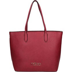 Shopper bag matowa czerwona na ramię  - zdjęcie produktu