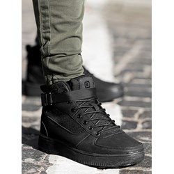 Buty zimowe męskie czarne Ombre  - zdjęcie produktu