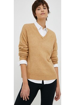 GAP sweter damski kolor beżowy lekki Gap ANSWEAR.com - kod rabatowy
