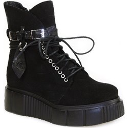 Botki Maciejka casualowe sznurowane  - zdjęcie produktu