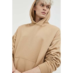 Bluza męska beżowa Abercrombie & Fitch z dzianiny na jesień  - zdjęcie produktu