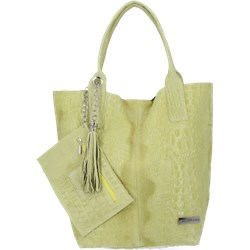Shopper bag Vittoria Gotti z frędzlami matowa duża  - zdjęcie produktu