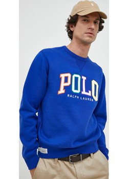 Polo Ralph Lauren bluza męska kolor niebieski z aplikacją Polo Ralph Lauren ANSWEAR.com - kod rabatowy