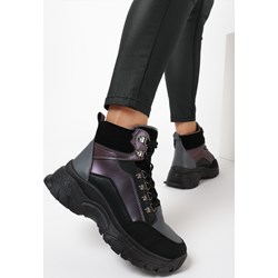 Buty sportowe damskie Zapatos sneakersy na płaskiej podeszwie sznurowane  - zdjęcie produktu