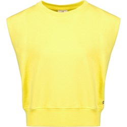 Bluza damska Deha żółta casual krótka  - zdjęcie produktu