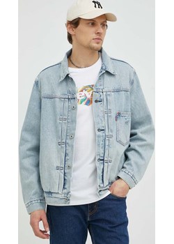 Levi&apos;s kurtka jeansowa męska kolor niebieski przejściowa oversize ANSWEAR.com - kod rabatowy