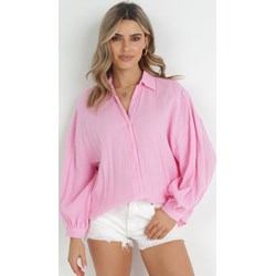 Koszula damska Born2be różowa bawełniana  - zdjęcie produktu
