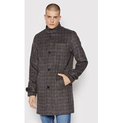 Jack&jones Premium płaszcz męski w kratkę wielokolorowy elegancki  - zdjęcie produktu