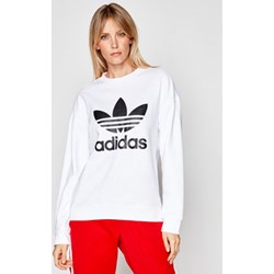 Bluza damska Adidas sportowa biała krótka  - zdjęcie produktu