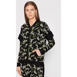 Sweter damski wielokolorowy Liu Jo z dekoltem w serek  - zdjęcie produktu