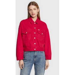 Kurtka damska LTB krótka czerwona jeansowa  - zdjęcie produktu