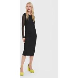 Sukienka Vero Moda dopasowana na sylwestra z okrągłym dekoltem z długimi rękawami  - zdjęcie produktu