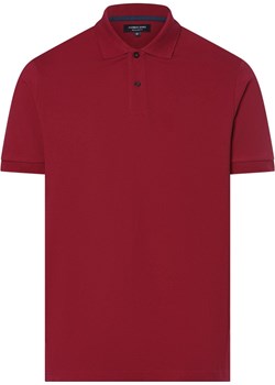 Andrew James Męska koszulka polo Mężczyźni Bawełna bordowy jednolity vangraaf - kod rabatowy