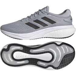 Buty sportowe męskie szare Adidas z tkaniny na wiosnę  - zdjęcie produktu