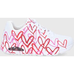 Buty sportowe damskie Skechers wielokolorowe na platformie sznurowane  - zdjęcie produktu