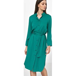 Sukienka Nife koszulowa casualowa midi z długim rękawem  - zdjęcie produktu
