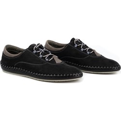 Półbuty męskie Buty Olivier wiązane z nubuku casualowe  - zdjęcie produktu