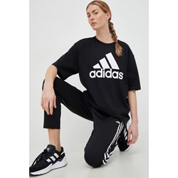 Bluzka damska Adidas z okrągłym dekoltem letnia  - zdjęcie produktu