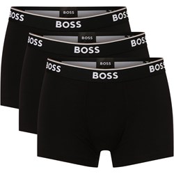 Majtki męskie czarne BOSS HUGO z jerseyu  - zdjęcie produktu