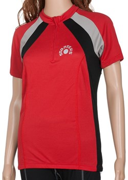 Koszulka rowerowa damska krótki rękaw SR0036 Stanteks (czerwona) Stanteks SPORT-SHOP.pl wyprzedaż - kod rabatowy