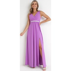 Sukienka Born2be fioletowa elegancka  - zdjęcie produktu
