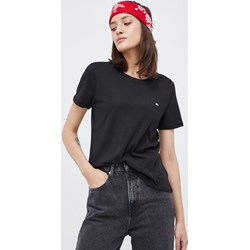 Bluzka damska Tommy Jeans z krótkim rękawem bawełniana z okrągłym dekoltem  - zdjęcie produktu
