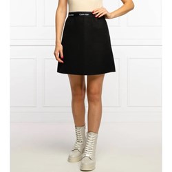 Spódnica Calvin Klein mini z wełny  - zdjęcie produktu