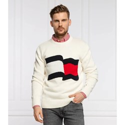 Biały sweter męski Tommy Hilfiger  - zdjęcie produktu