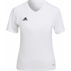 Adidas bluzka damska biała z okrągłym dekoltem  - zdjęcie produktu