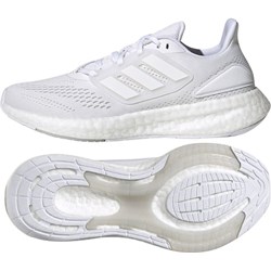 Buty sportowe damskie białe Adidas sznurowane płaskie  - zdjęcie produktu