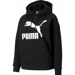 Bluza damska czarna Puma z napisami krótka  - zdjęcie produktu