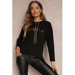 Bluza damska Renee bawełniana z napisami  - zdjęcie produktu
