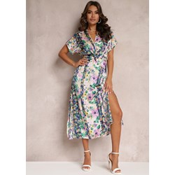 Sukienka Renee z krótkimi rękawami maxi w serek  - zdjęcie produktu