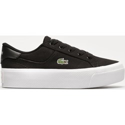 Trampki damskie Lacoste sznurowane na płaskiej podeszwie sportowe  - zdjęcie produktu