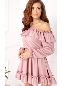 Modna mini sukienka z falbanami Estera okazyjna cena E-Shop - kod rabatowy