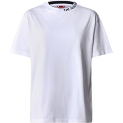 The North Face bluzka damska z krótkim rękawem fioletowa z okrągłym dekoltem  - zdjęcie produktu
