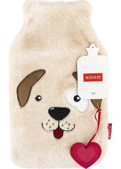 Termofor DUŻY 1,8l  SOXO ogrzewacz w pluszowym pokrowcu - Pies pomysł na Sklep SOXO - kod rabatowy